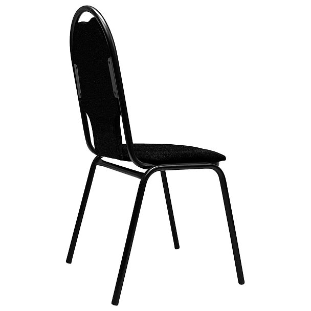 Стул для посетителей РС02М, черный каркас, ткань черная - Вид 6