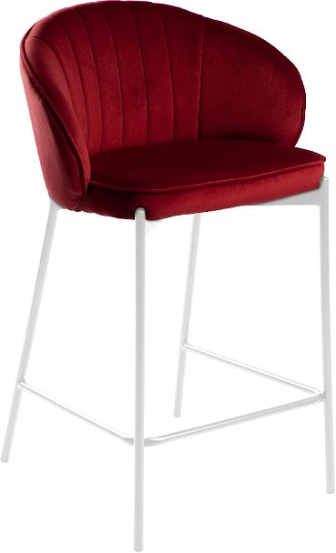 Комплект полубарных стульев Миэль бордовый/белый, 4 шт. - Вид 3