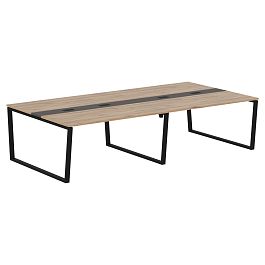 Конференц стол EVCT 3116 Дуб Денвер светлый/Черный 3126х1606х750 EDIS - Фото предпросмотра