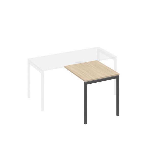 Брифинг-приставка на металлокаркасе DUE A4 А4 Б2 073 БП дуб скандинавский / металлокаркас антрацит - Вид 1