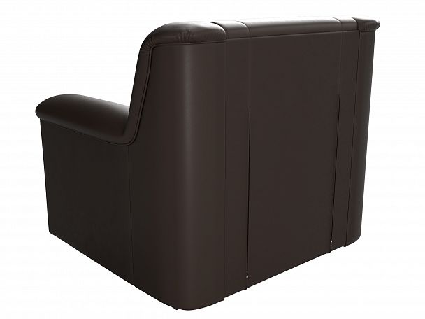 Кресло Карелия (полностью экокожа коричневая) - Вид 6