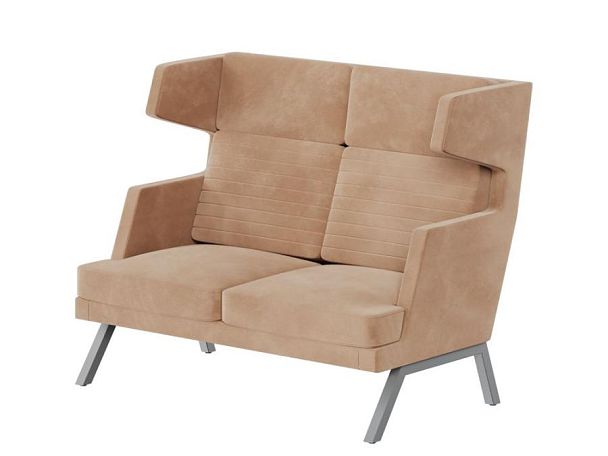 Aldo Диван двухместный высокий ALD-02 Timless 020/Металл Серый 1430*960*1180 - Вид 1