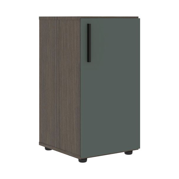 Шкаф низкий узкий VLCS 40.1 Нефрит/Дуб Сильвер 400х430х781 VELION - Вид 1