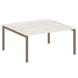 Metal System Quattro Р. ст. на П-образном м/к 50БП.РАС-СП-2.4 Дуб наварра/Мокко металл 1600*1475*750 - Фото предпросмотра