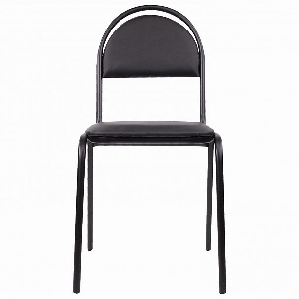 Стул для посетителей РС00М, черный каркас, кожзам черный - Вид 3