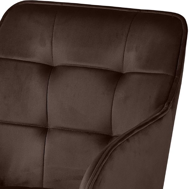 Комплект полубарных поворотных кресел Мони К, Confetti coffee/белый, 2 шт. - Вид 7