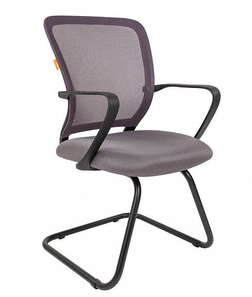Кресло CHAIRMAN 698V, ткань TW/сетчатый акрил, серый - Вид 1