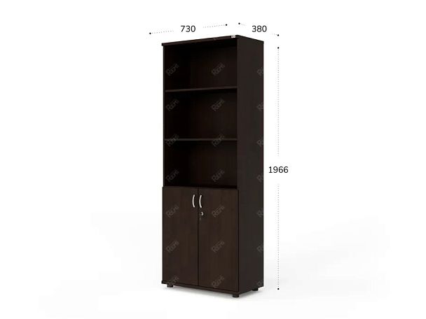 UNITY РШК-02 ВЕНГЕ Комбинированный шкаф Прямой 730x380x1966 - Вид 5