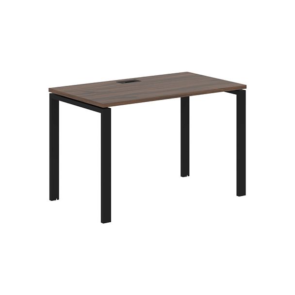 Стол прямой EUST 1167 Дуб Денвер тёмный/Черный 1160х670х750 EDIS - Вид 1