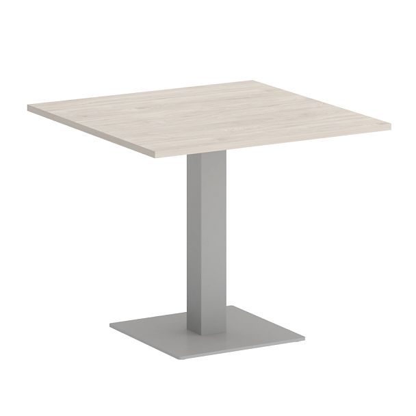 Home Office Стол квадратный VR.SP-5-90.2 Денвер светлый/Серый металл 900*900*753 - Вид 1