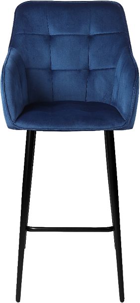Барное поворотное кресло Мони К, Confetti blue/черный - Вид 3