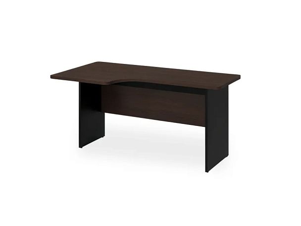 БЕРЛИН / BERLIN Угловое рабочее место левое 1400х950х740 Венге/Черный - Вид 1