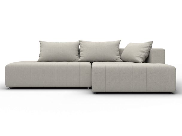 Диван угловой Лига-103 НПБ угол правый Рогожка бежевый - Вид 2