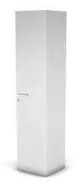 RAC057 ACCORD Шкаф узкий, высокий, с замком правый 451х448х1982 Белый премиум - Фото предпросмотра