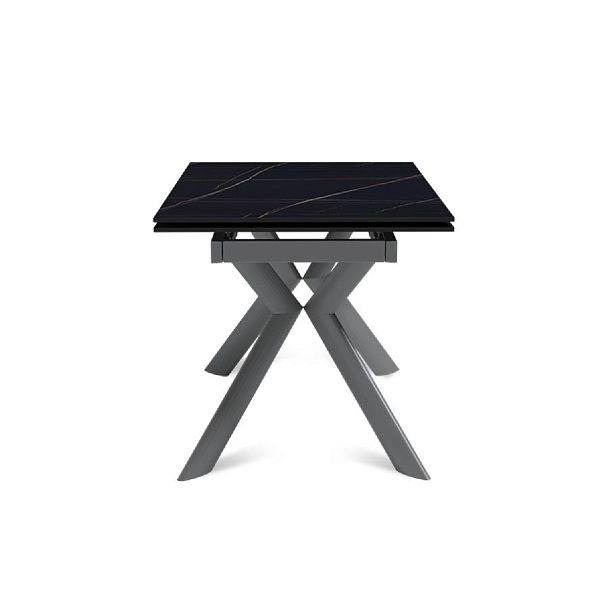 Стол раскладной Bridge (120+30+30), керамика матовая Black Gold - Вид 3