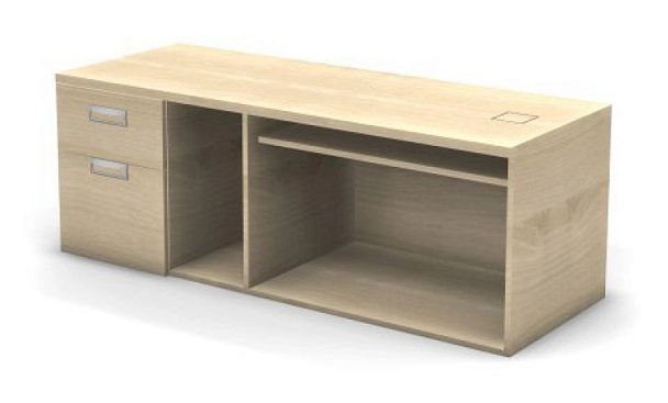 EUROPE/ЕВРОПА RE075-160х60 Тумба опорная правая 1600x600x570 Акация светлый - Вид 1