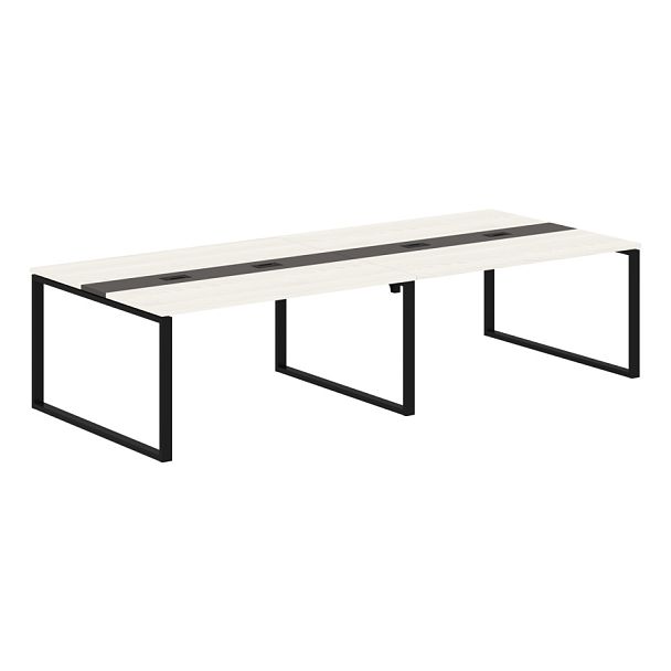 Конференц стол EQCT 3114 Ясень Траун/Черный 3132х1346х750 EDIS - Вид 1