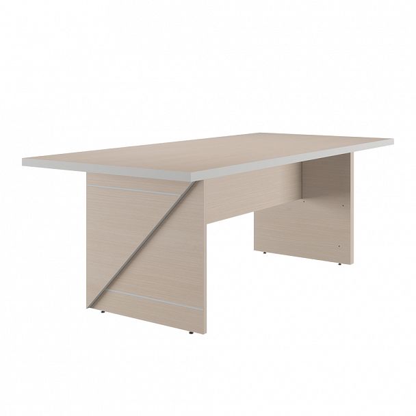 Стол для переговоров Zoom 220x100x78 светлый дуб - Вид 1