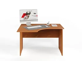 UNITY PС3-12 L ВИШНЯ Офисный стол угловой Левый 1200х900х750 - Фото предпросмотра