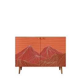 Комод с принтом 49 Berber две дверки арт BB04/Print_49 - Фото предпросмотра