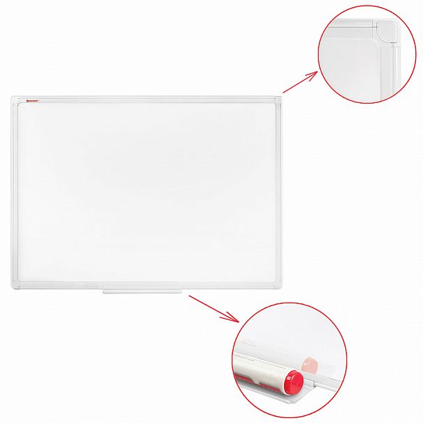 Доска магнитно-маркерная 60х90 см, ПВХ рамка, BRAUBERG "Standard", 237561 - Вид 11