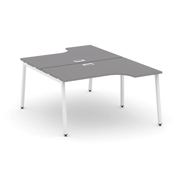 Стайл Проджект Рабочая станция эргономичная SN-4A.DRPA-021 Серый Пепел/Металл Белый 1380*1632/1992*7 - Вид 1