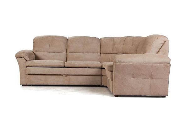 Diamante диван-кровать угловой велюр бежевый - Вид 3