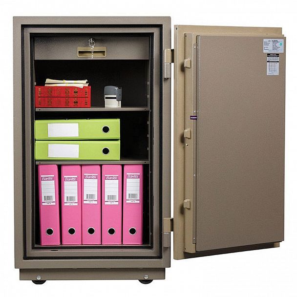 Сейф огнестойкий VALBERG "FRS-99T EL", 991х565х451 мм, 145 кг, электронный замок + ключ, трейзер, крепление к полу - Вид 3