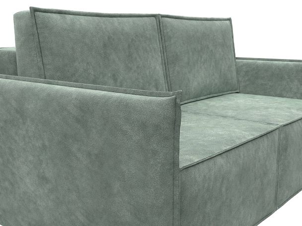 Диван прямой Либерти мини Велюр зеленый - Вид 4