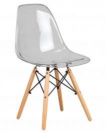 Стул обеденный DOBRIN DSW CASPER (ножки светлый бук, цвет прозрачный) - Фото предпросмотра