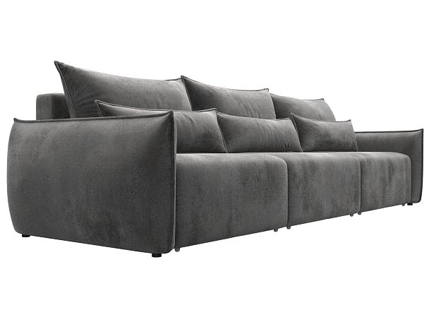 Диван прямой Лига-051 НПБ Лонг Велюр серый - Вид 3