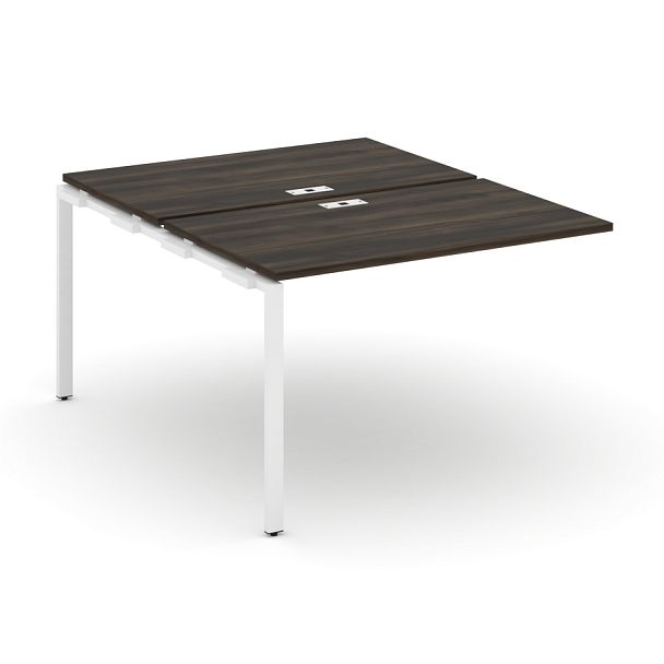 Concept Двойной наборный элемент рабочей станциии CN.DNRS-002 Дуб Мали/Металл Белый 1180*1480*750 - Вид 1