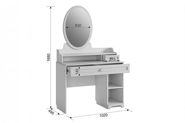 Белла Трюмо SMB-13.1651 белый/джелато софт - Вид 3