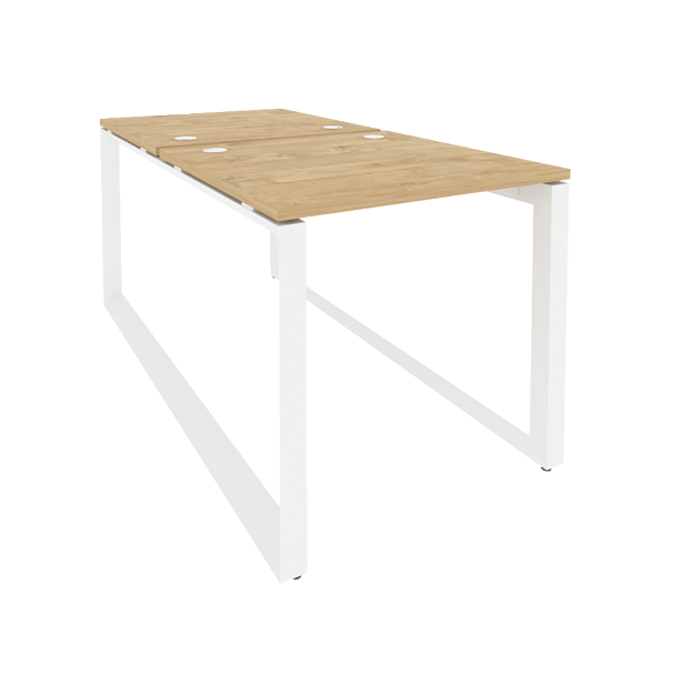 Onix Рабочая станция на О-образном м/к O.MO-D.RS-2.0.8 Тиквуд светлый/Белый металл 780*1635*750 - Вид 1