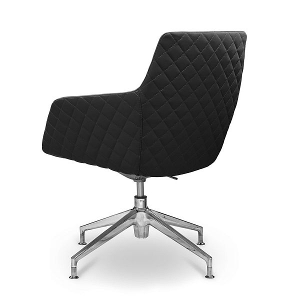 Кресло посетителя Aurora НХ4 натуральная кожа / черная - Вид 6