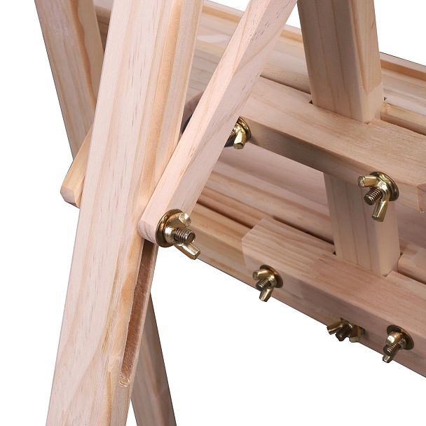 Мольберт напольный из сосны Лира с полкой, 170х55х70 см, высота холста до 107 см, BRAUBERG ART CLASSIC, 192261 - Вид 10