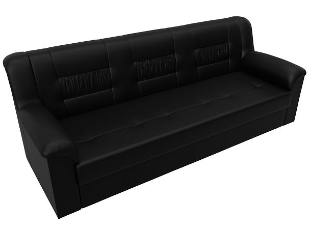 Диван прямой Карелия Экокожа черный - Вид 5