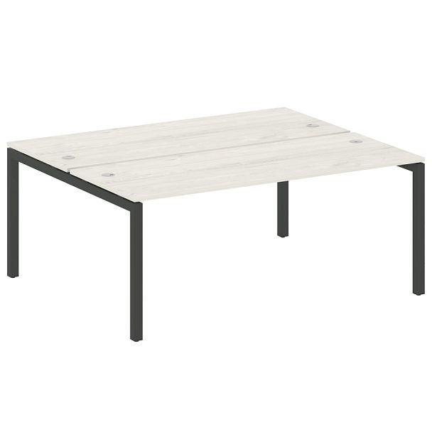 Metal System Quattro Р. ст. на П-образном м/к 50БП.РАС-СП-2.5 Дуб наварра/Антрацит металл 1800*1475*750 - Вид 1