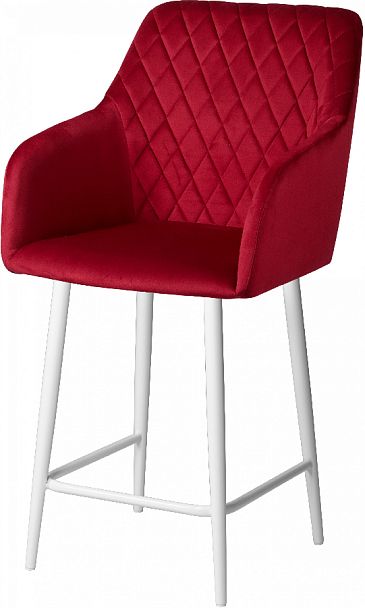 Комплект полубарных поворотных кресел Барли К, Confetti bordo/белый, 4 шт. - Вид 2