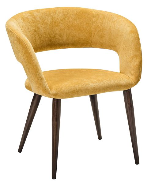 Кресло Hugs желтый/т.орех - Вид 1