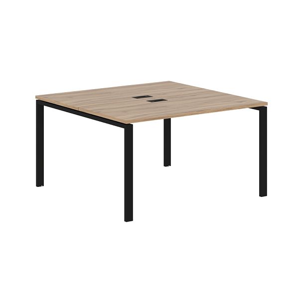 Стол 2-х местный EUWST 1313 Дуб Денвер светлый/Черный 1360х1346х750 EDIS - Вид 1