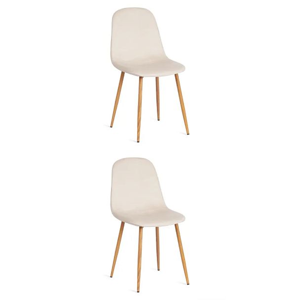 Стул Бриз/Breeze (мод.4724), Велюр/металл, Light beige (светло-бежевый) HLR1 / натуральный - Вид 10