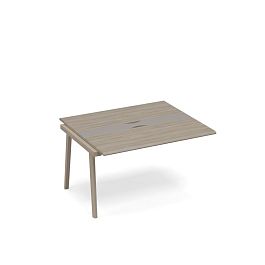 Секция стола для переговоров с кабель-каналом WOOD Time wood ТМ В2 154-1 мокко премиум (корпус) / вяз либерти (столешница, топ, фасад) - Фото предпросмотра