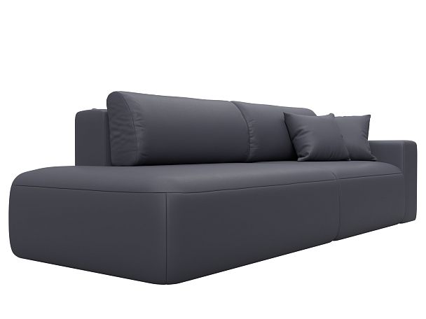 Диван прямой Лига-036 НПБ Модерн подлокотник справа Экокожа серый - Вид 3