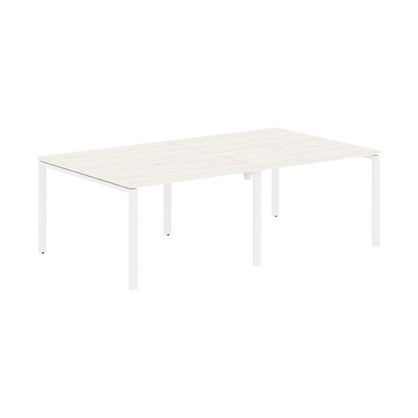 Стол 4-х местный EUWST 2313 Ясень Траун/Белый 2326х1346х750 EDIS - Вид 1