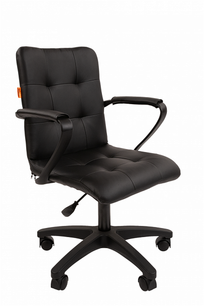 Кресло CHAIRMAN 030, крестовина пластик, экокожа, черный - Вид 1