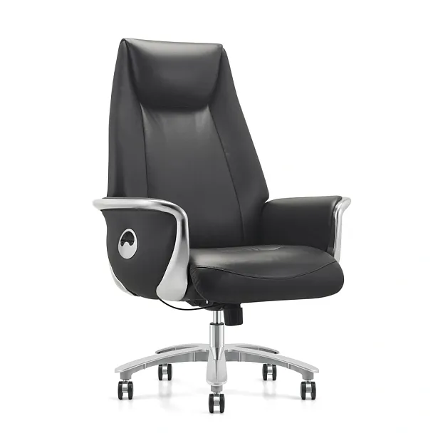 Кресло HAWASAN (ХАВАСАН) PREMIUM EX-800, до 200 кг, синхромеханизм, алюминий, экокожа, черное, 533234 - Вид 1