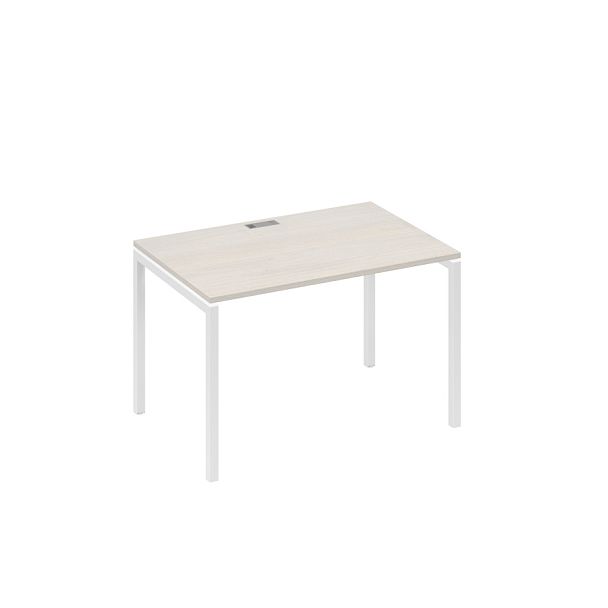 Стол письменный на металлокаркасе DUE A4 А4 Б2 023 БП дуб / металлокаркас белый - Вид 1