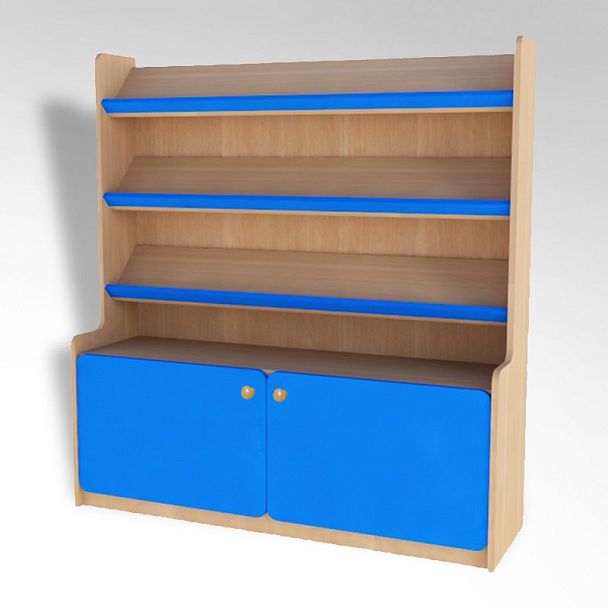 Стеллаж Книжный уголок, цветной фасад - Вид 2