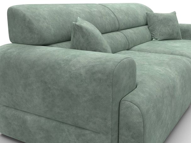 Диван прямой Лига-109 НПБ Велюр зеленый - Вид 4